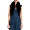 J. Mendel Fur Collar Vest in Black - Lyst