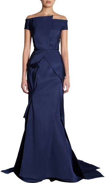 J. Mendel Off The Shoulder Gown - Lyst
