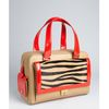 Jimmy Choo Tan Leather and Calf Hair Catherine Satchel in Animal (tan) - Lyst