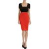 Narciso Rodriguez Colorblock Knit Dress in Red - Lyst