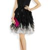 Oscar De La Renta Silk Taffeta Dress in Black - Lyst