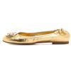 Tory Burch Reva Metallic Flats in Gold - Lyst