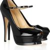 Yves Saint Laurent Tribute Patentleather Mary Jane Pumps in Black - Lyst