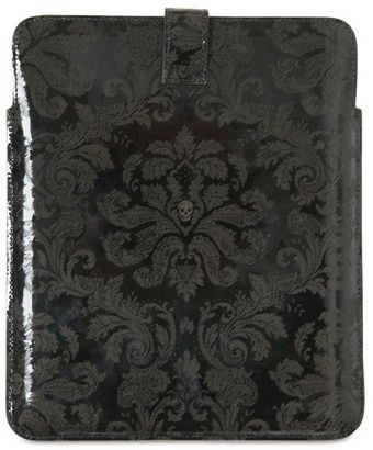 Alexander McQueen Skull Jacquard Patent Leather Ipad Case - Lyst