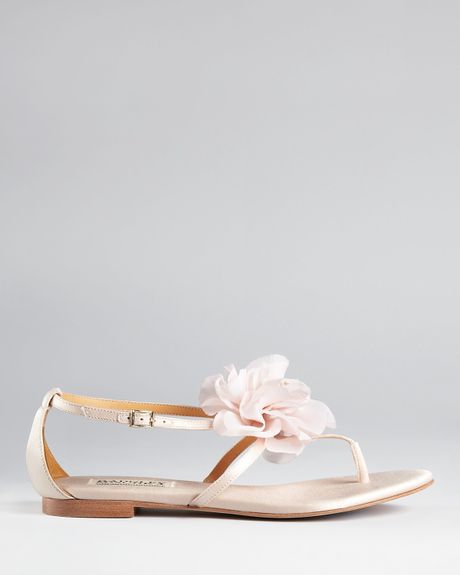 badgley mischka white flats