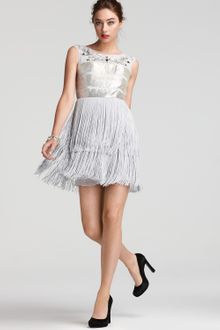 Basix Dress Sleeveless Fringe Dress - Lyst