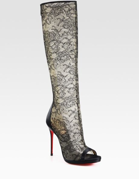 black satin knee high boots