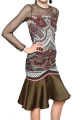 Etro Cotton Net Printed Viscose Cady Dress