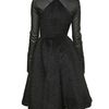 Gareth Pugh Nappa Sleeves On Alpaca Mohair Wool Coat in Black - Lyst