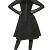 Gareth Pugh Nappa Sleeves On Alpaca Mohair Wool Coat in Black - Lyst