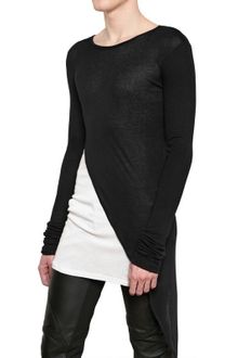 Gareth Pugh Rib Modal Viscose Angora Jersey Tshirt - Lyst