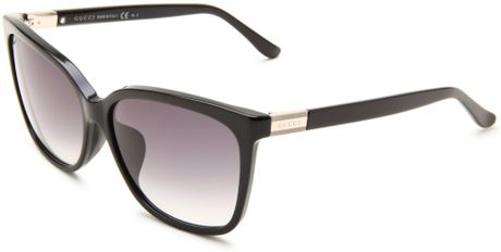 Gucci Gucci Womens Gucci Fs Wrap Sunglasses in Black (black frame/grey gradient lens) - Lyst