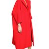 Jil Sander Wool Cashmere Soft Melton Coat in Red - Lyst