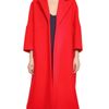 Jil Sander Wool Cashmere Soft Melton Coat in Red - Lyst