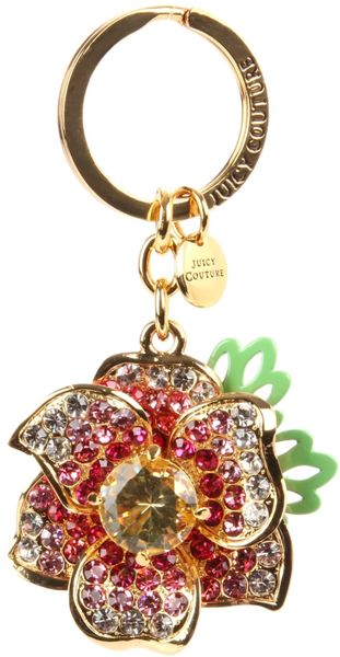 Juicy Couture Juicy Couture Womens Flower Key Chain - Lyst