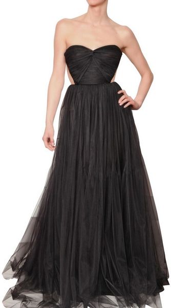 Maria Lucia Hohan Sweet Heart Tulle Gown in Black - Lyst