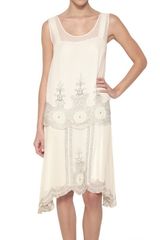 Mes Demoiselles Embroidered Georgette Top Dress