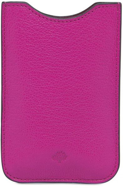 Mulberry Glossy Leather Iphone Cover in Pink - Lyst