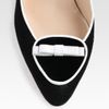 Oscar De La Renta Draper Suede Bow Pumps in Black - Lyst