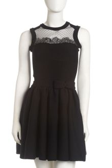 RED Valentino Knit-Lace Dress - Lyst