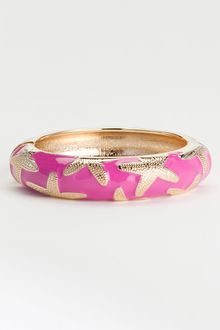 Sequin Large Starfish Enamel Bangle - Lyst