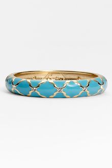 Sequin Medium Crystal Detail Hinged Bangle - Lyst
