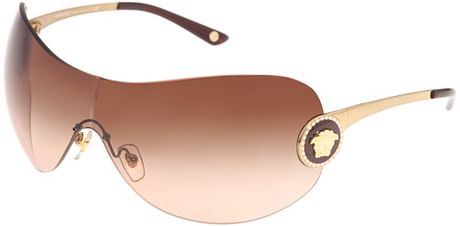 Versace Plastic Frame Sunglasses in Brown (b) - Lyst