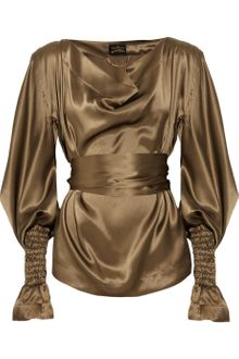 Vivienne Westwood Anglomania Giant Witch Satin Blouse - Lyst