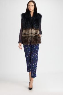 Yigal Azrouel Fox Fur Vest - Lyst