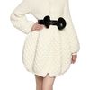 Alexander Mcqueen Honeycomb Wool Knit Coat in Beige (white) - Lyst