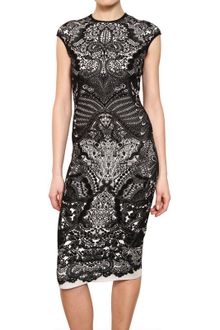 Alexander McQueen Victorian Puckering Wool Jacquard Dress - Lyst