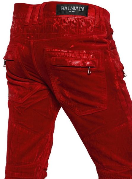 red jeans men