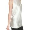 Balmain Halter Neck Silk Satin Top in White - Lyst