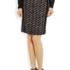 Bottega Veneta Paneled Woolblend Skirt in Black - Lyst