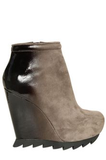 Camilla Skovgaard 120mm Suede Patent Boot Wedges - Lyst