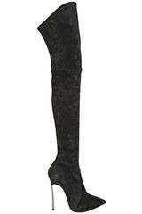 Casadei 110mm Blade Heel Cuissard Stretch Boots