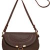 Chloé Marcie Pouch Textured Leather Bag in Brown (truffle) - Lyst