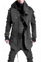 Demobaza Asymmetric Cotton Casual Jacket