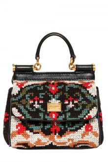 Dolce & Gabbana Mini Miss Sicily Stitched Shoulder Bag - Lyst