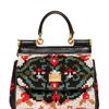 Dolce & Gabbana Mini Miss Sicily Stitched Shoulder Bag in Black (multi) - Lyst
