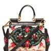 Dolce & Gabbana Mini Miss Sicily Stitched Shoulder Bag in Black (multi) - Lyst