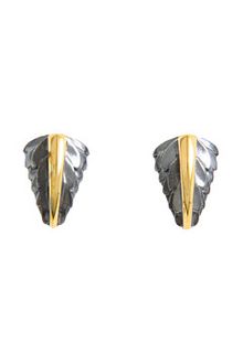 Elizabeth And James Feather Button Earring - Lyst