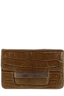 Emilio Pucci Boysh Suede and Croco Printed Clutch - Lyst
