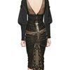 Etro Silk Taffeta and Velvet Dress in Black - Lyst