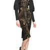 Etro Silk Taffeta and Velvet Dress in Black - Lyst