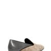 Giorgio Armani 10mm Suede and Lizard Loafers in Gray (grey) - Lyst
