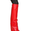 Givenchy 110mm Knee High Leather Spat Boots in Red - Lyst