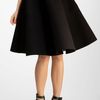 Lanvin Wool Skirt in Black - Lyst