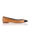 Loeffler Randall Nadine Captoe Flat in Brown (camel) - Lyst
