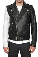 Marc Jacobs Asymmetrical Hammered Leather Jacket